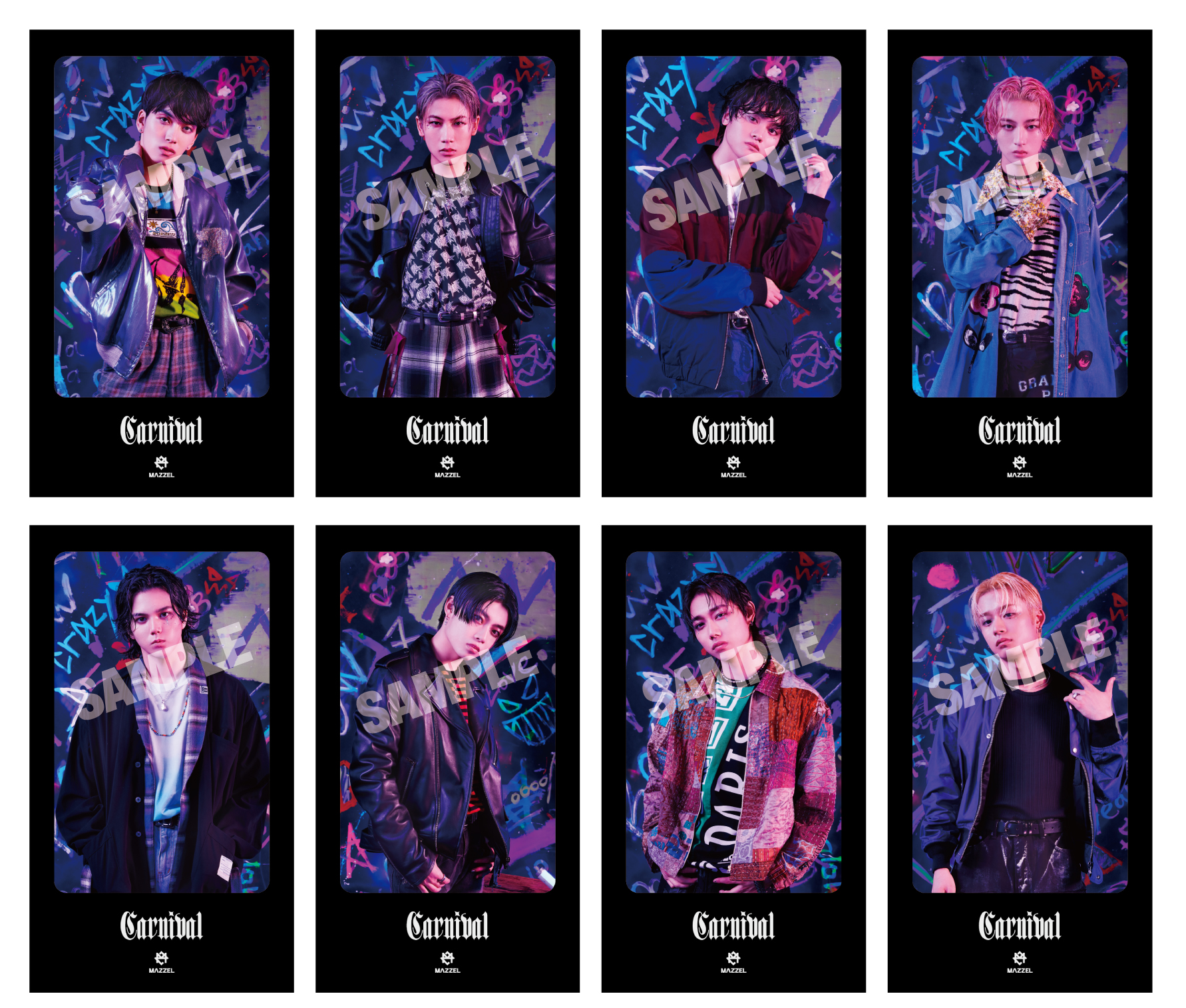 MAZZEL 2nd Single『Carnival』法人別特典 絵柄決定！ | MAZZEL