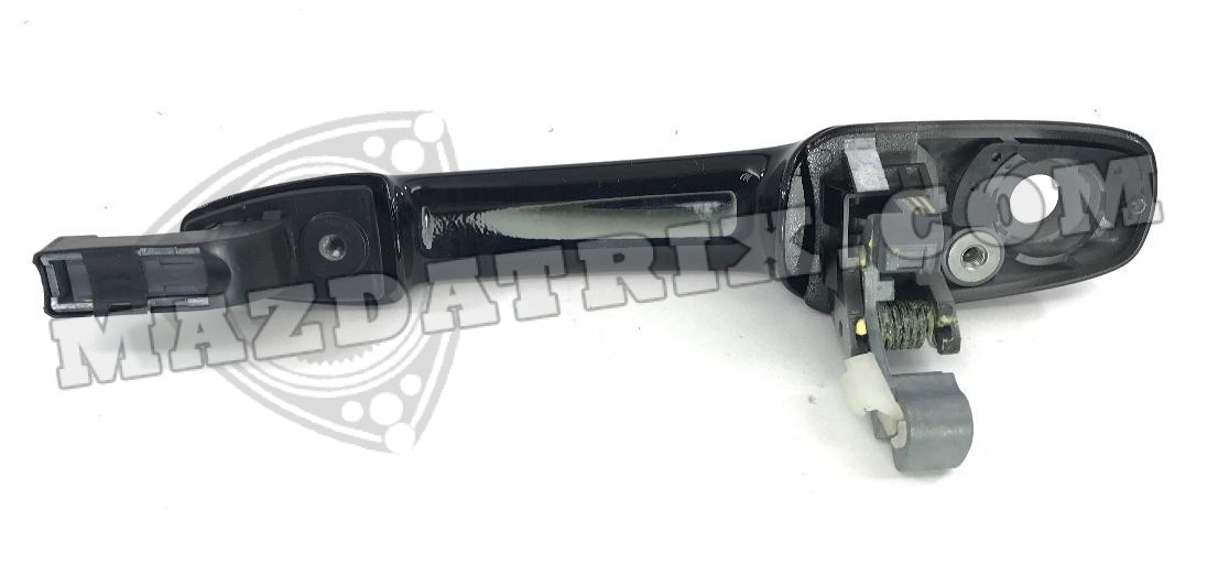 DOOR HANDLE OUTER, 04-08, LEFT, BLACK - Mazdatrix