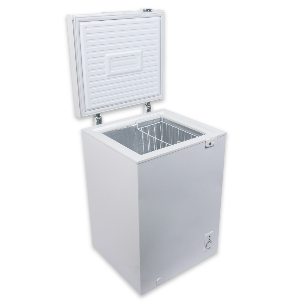 食材のまとめ買いに大活躍～大容量上開き冷凍庫98Lを発売｜maxzen