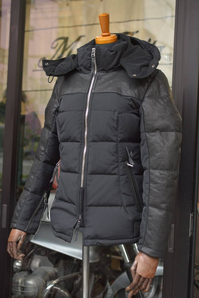 防風・防寒仕様】レザースリーブダウンジャケット | マックスフリッツ