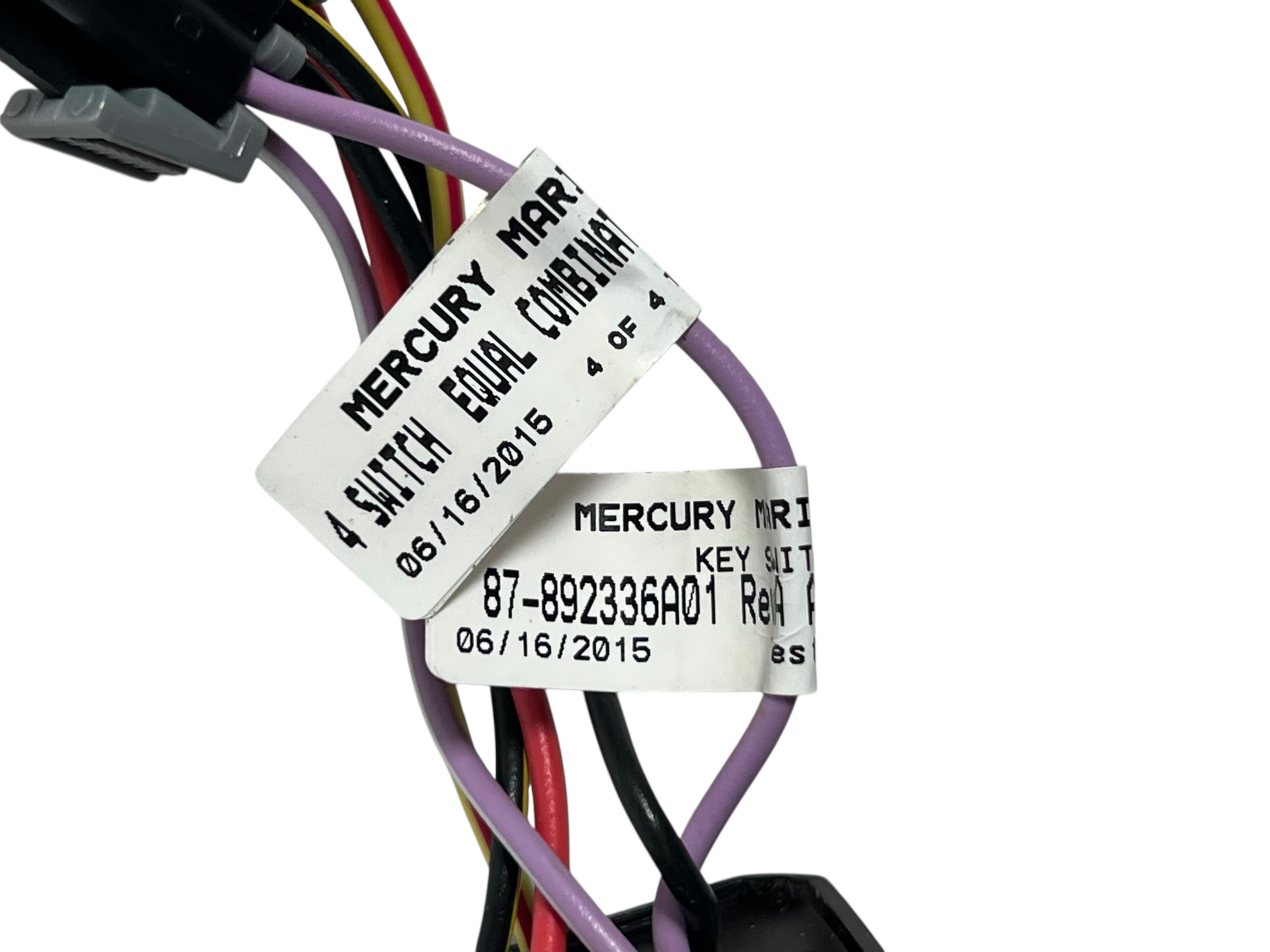 Mercury 87-892336A01, 4 Position Ignition Key Switch -NEW- OEM 87