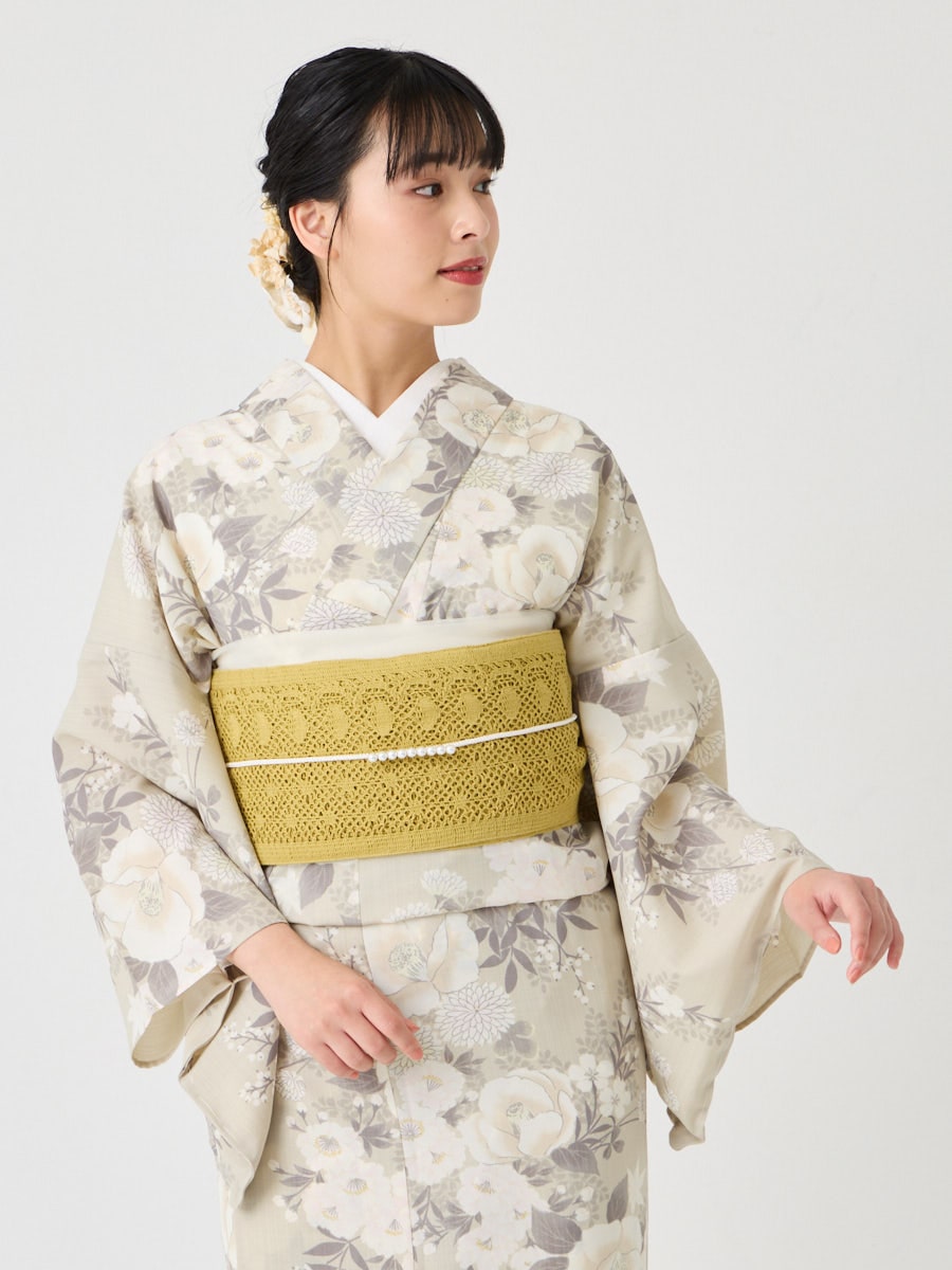 高常の綿紅梅の浴衣 | 初心者さんが綺麗に！マンツーマン着付け教室