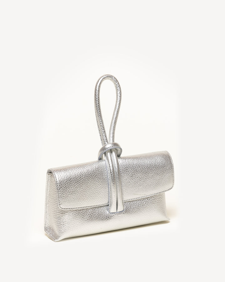 The Francesca - Silver - Metallic Leather - M.Gemi