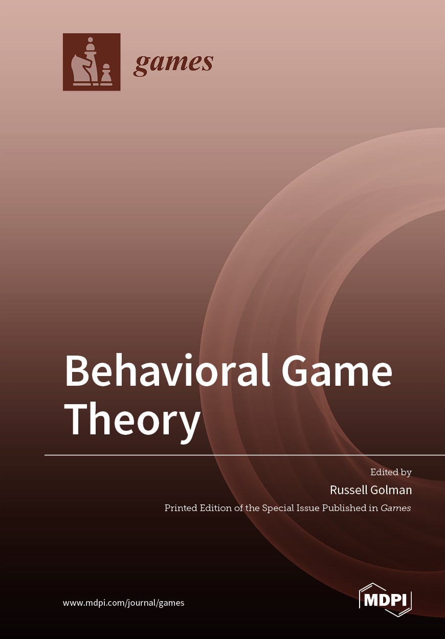 Behavioral Game Theory | MDPI Books