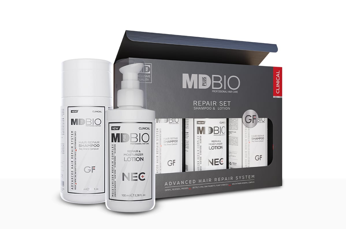 Hair Repair Shampoo and Lotion Set - MDPLUSBIO - Professional Hair