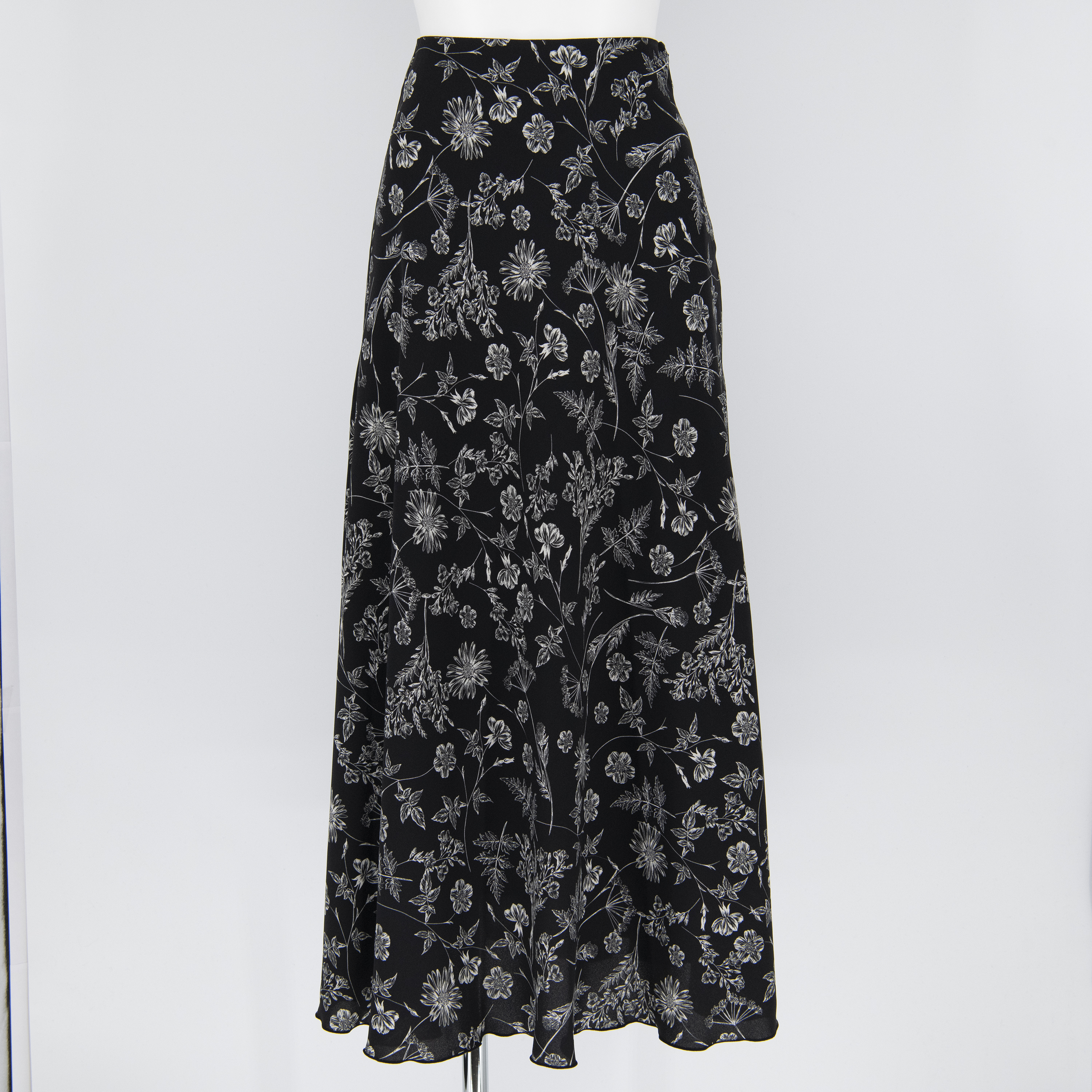 Mila Owen/ミラオーウェン]裾メロー花柄ナローフレアスカート