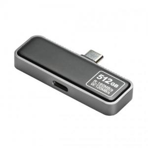 USBメモリ 512GB USB3.1 Gen1 キャップレス スライド式 JetFlash 790