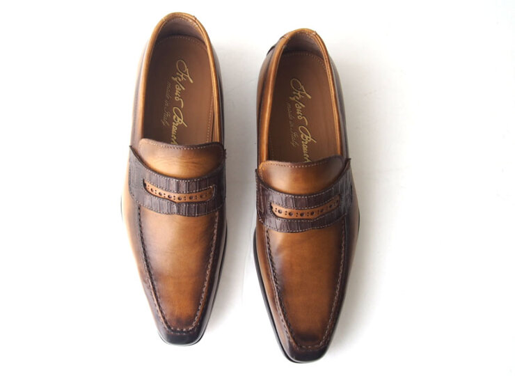 Sold Out】ステファノブランキーニ｜STEFANO BRANCHINI｜クロコ型押し