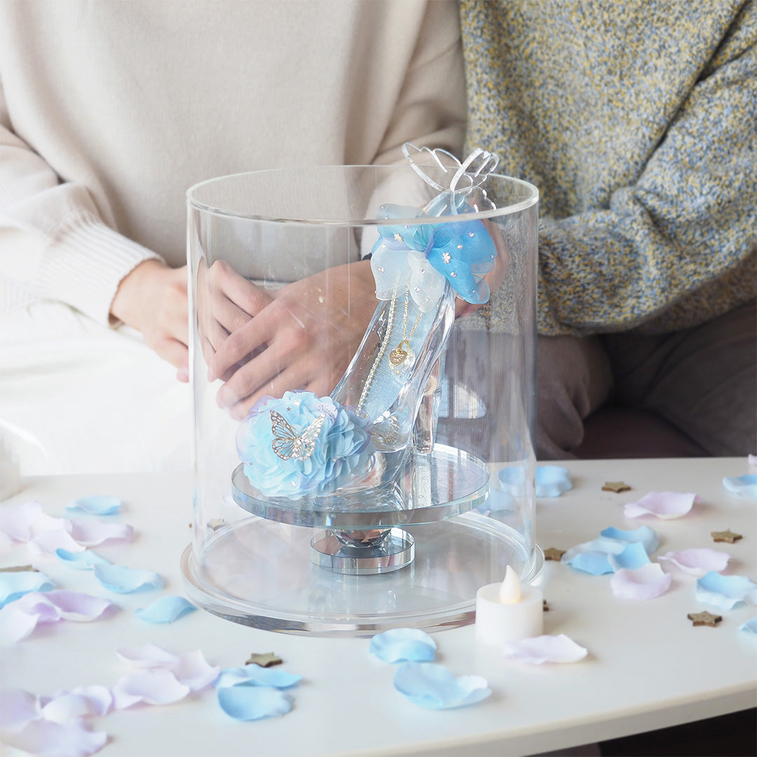 誕生日・プロポーズはシンデレラのガラスの靴 プリンセスブルー MERIA