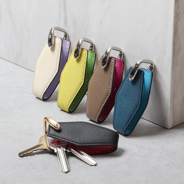 ドロップス東京 ダイヤモンドシェイプキーケース ダービー×シェーブル