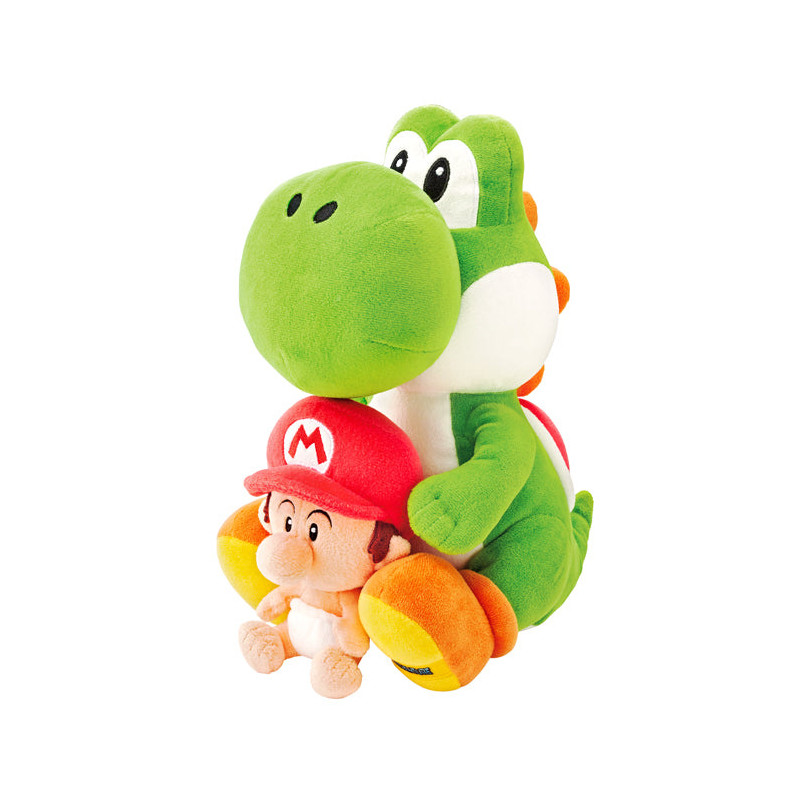 ヨッシー/ベビィマリオ ぬいぐるみ（Mサイズ）スーパー・ニンテンドー