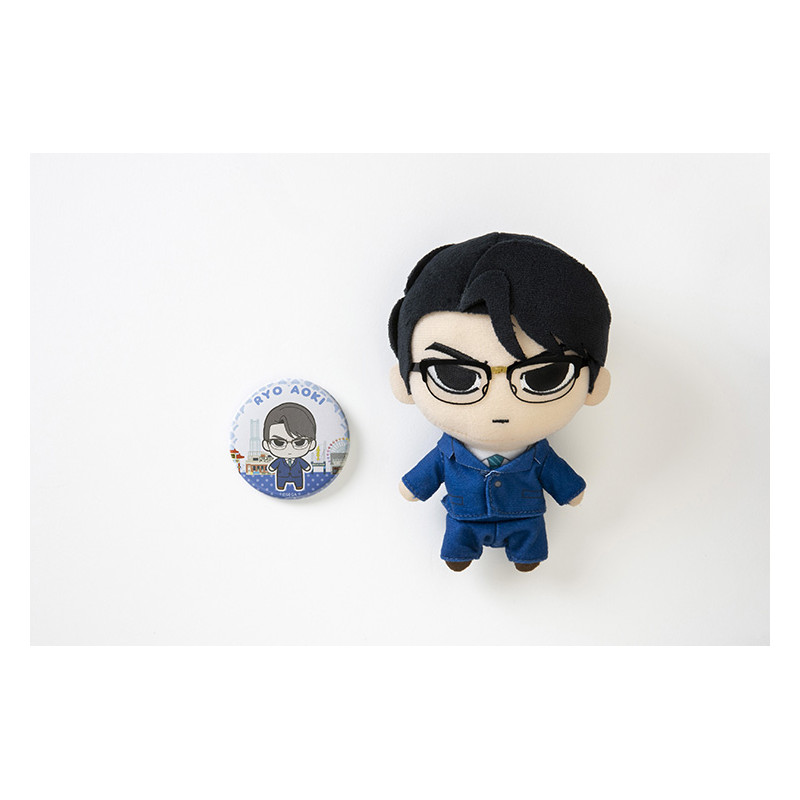 龍が如く』ぬいぐるみ＆缶バッジセット 『7』青木 遼 - Meccha Japan