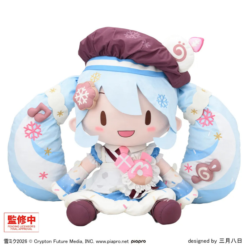 グッズ]雪ミク2026ふわぷちどでかジャンボぬいぐるみ - Meccha Japan