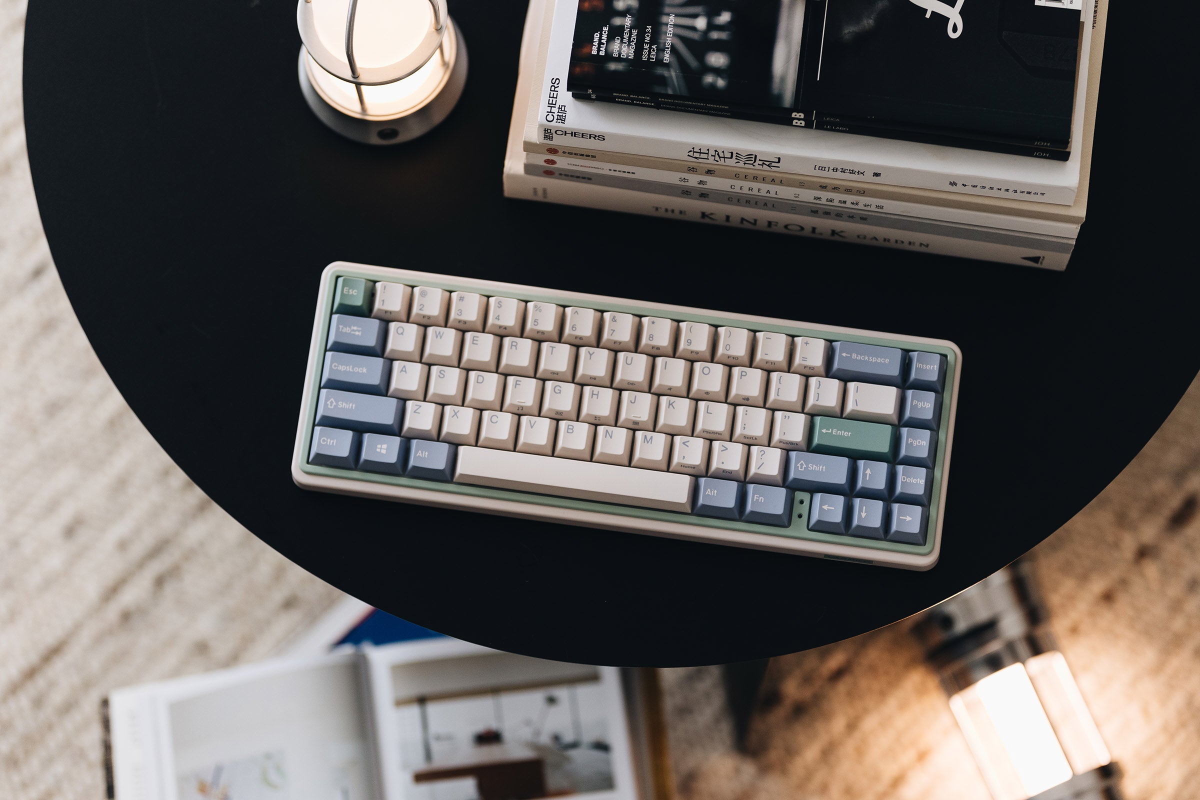 Varmilo Minilo VXH67 Eucalyptus 65% Wired Hotswap White LED Keyboard