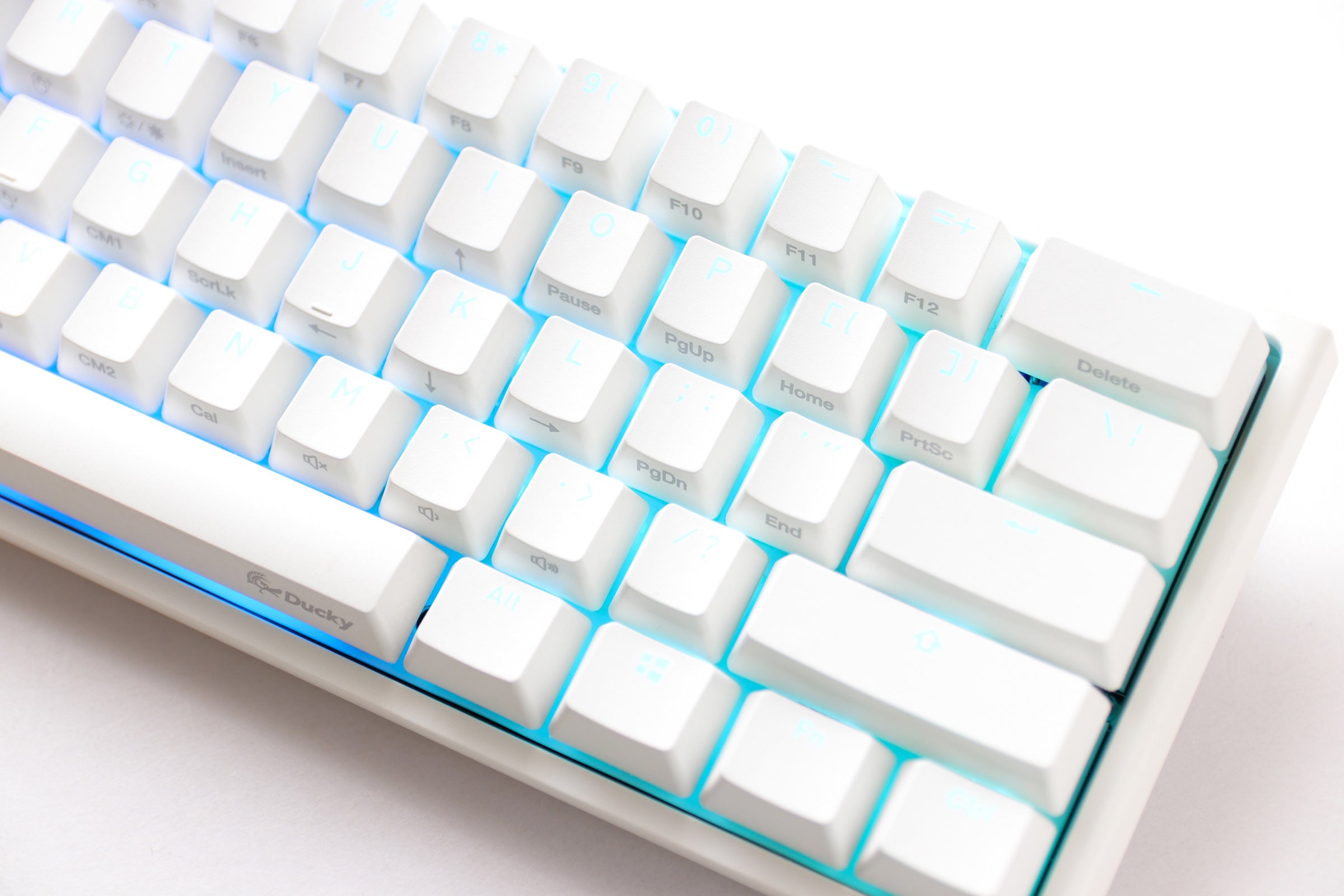 Ducky One 2 Mini Pro Pure White RGB LED 60% Double Shot PBT Mechanical
