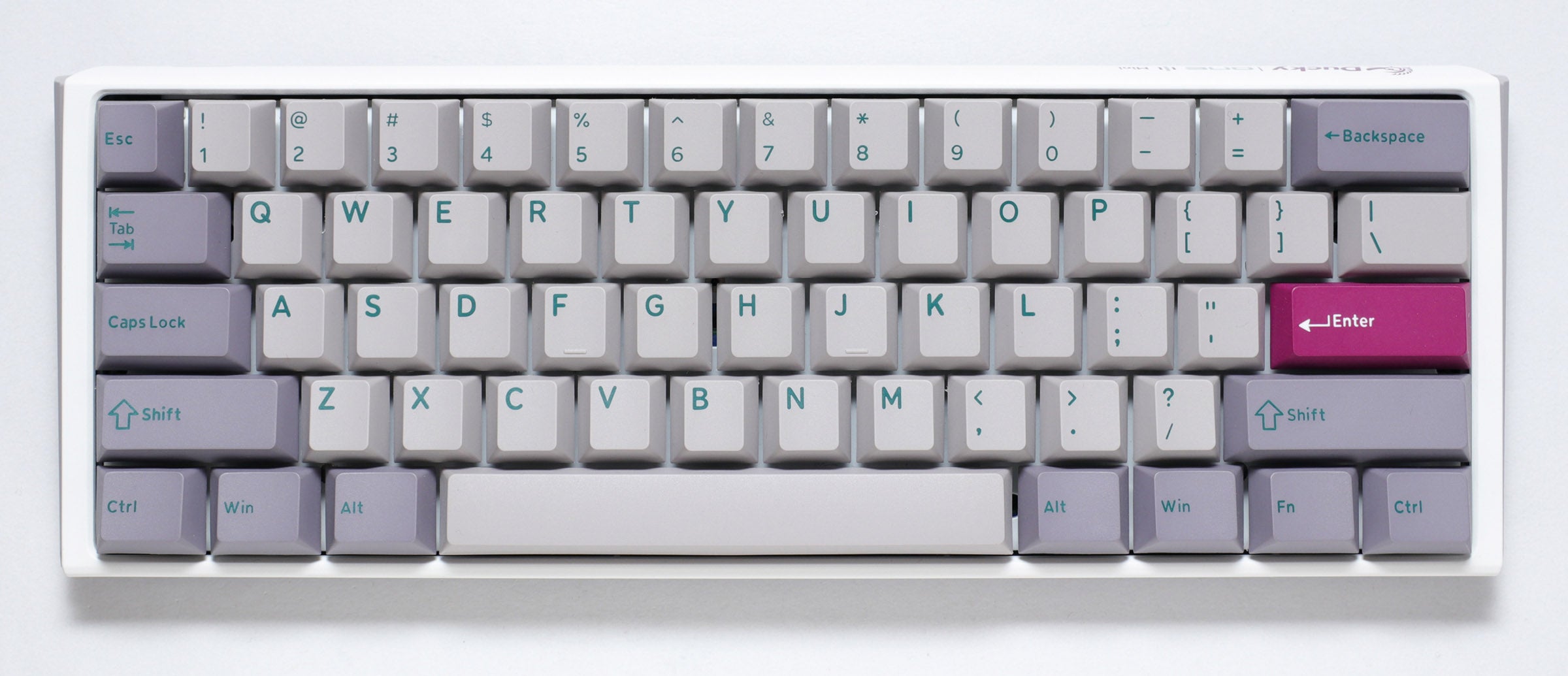 Ducky One 3 Mini Mist Grey 60% Hotswap RGB Double Shot PBT Mechanical