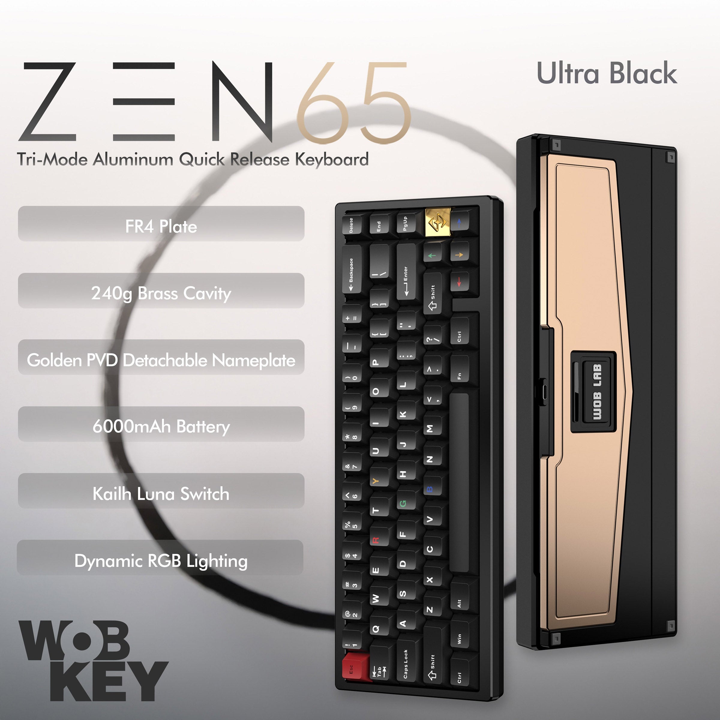 WOBKEY Zen 65 Aluminum Wireless Keyboard