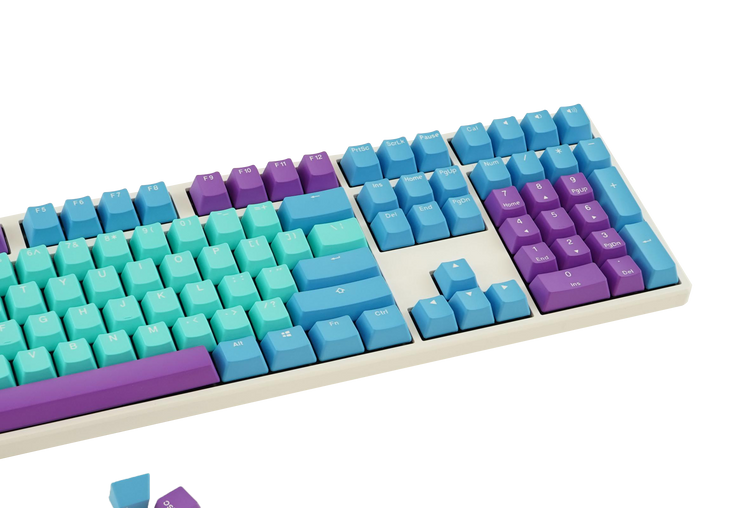 MK x Ducky Frozen Llama Seamless 108 + 10 Key OEM Profile Double Shot
