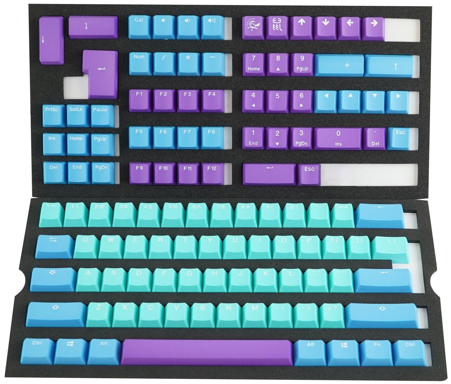 MK x Ducky Frozen Llama Seamless 108 + 10 Key OEM Profile Double Shot