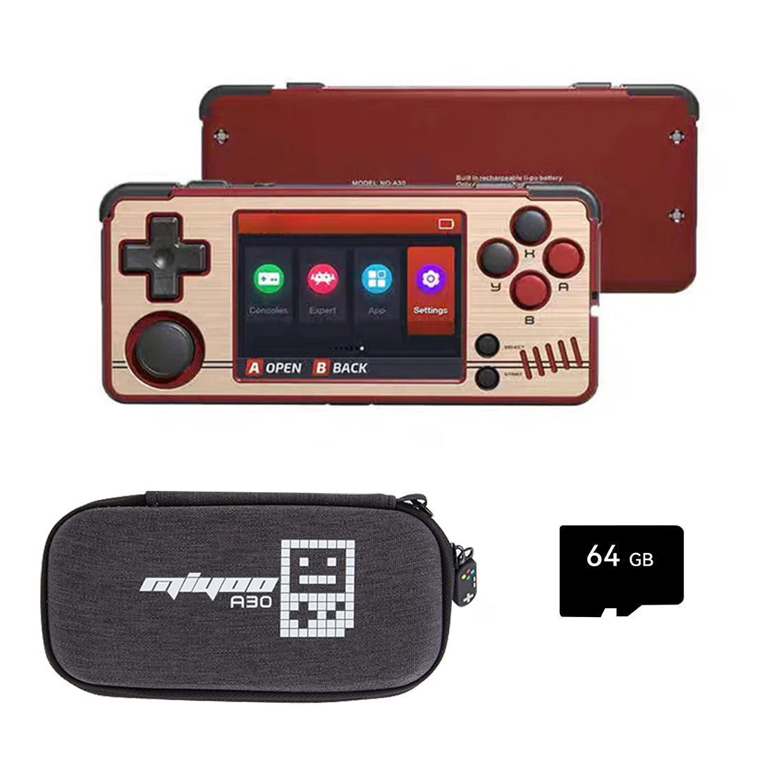 Miyoo A30 Retro Handheld Gaming Console (Spruce OS v2.3.0)