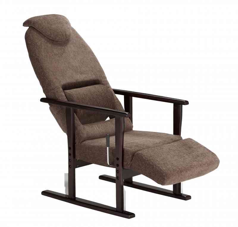 背中ピッタリ腰が楽!背楽チェア リラックス SEC-02 フットレスト付き