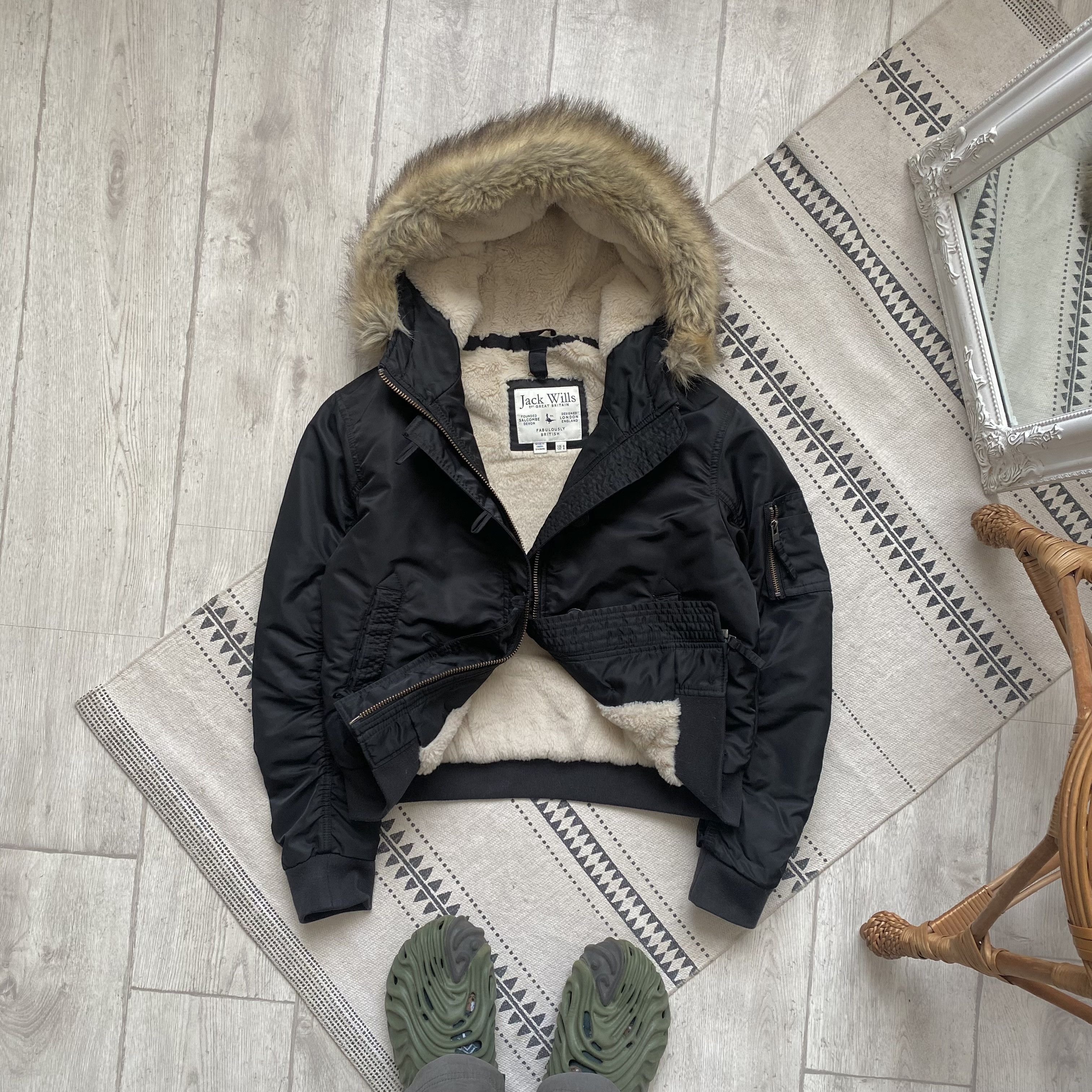 短丈archive furjacket n2b型 ma-1 y2k grunge 短丈 archive furjacket