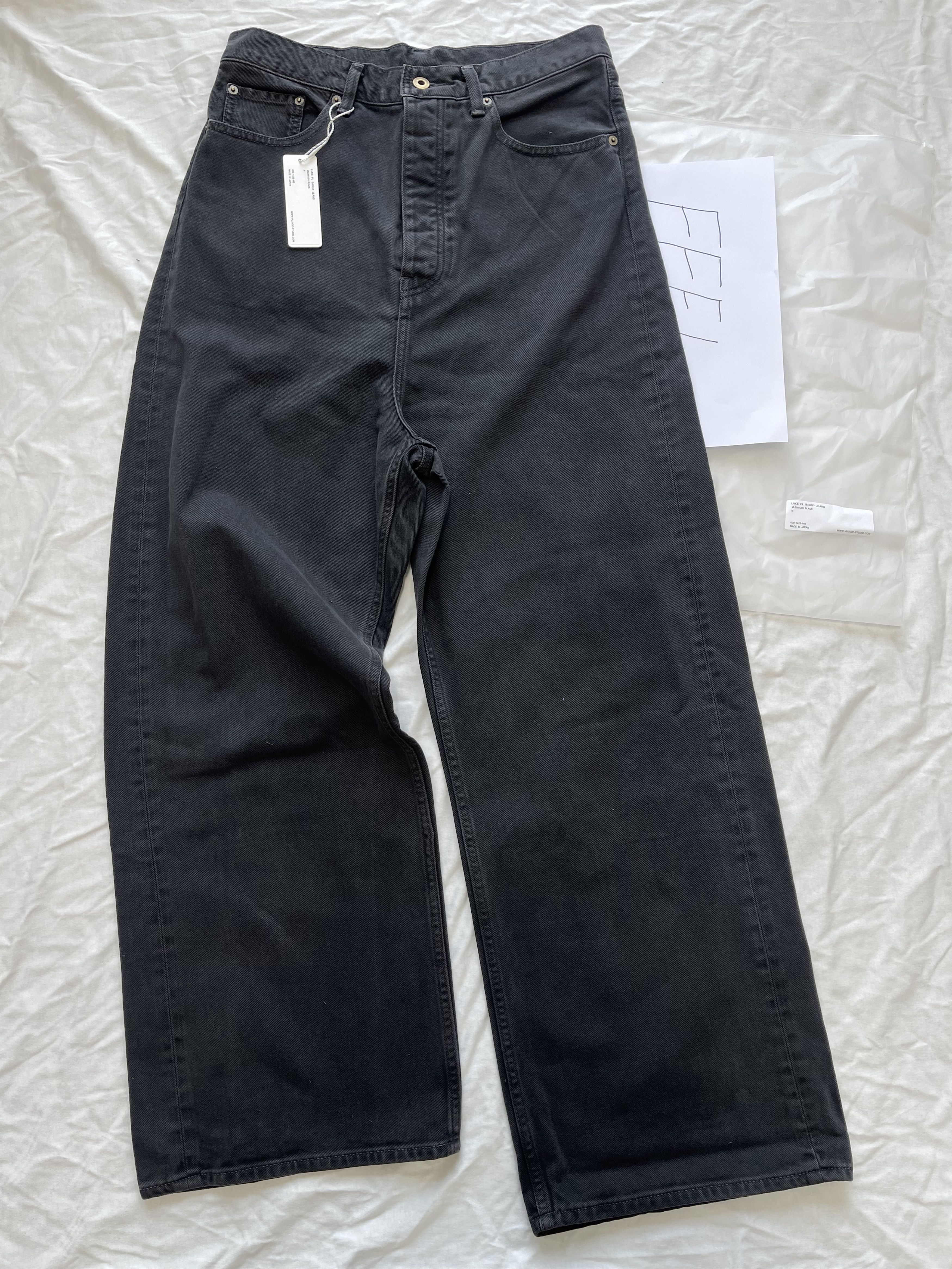 Vuja De VUJADE LUKE PL BAGGY JEANS IN MUDWASH BLACK | Grailed