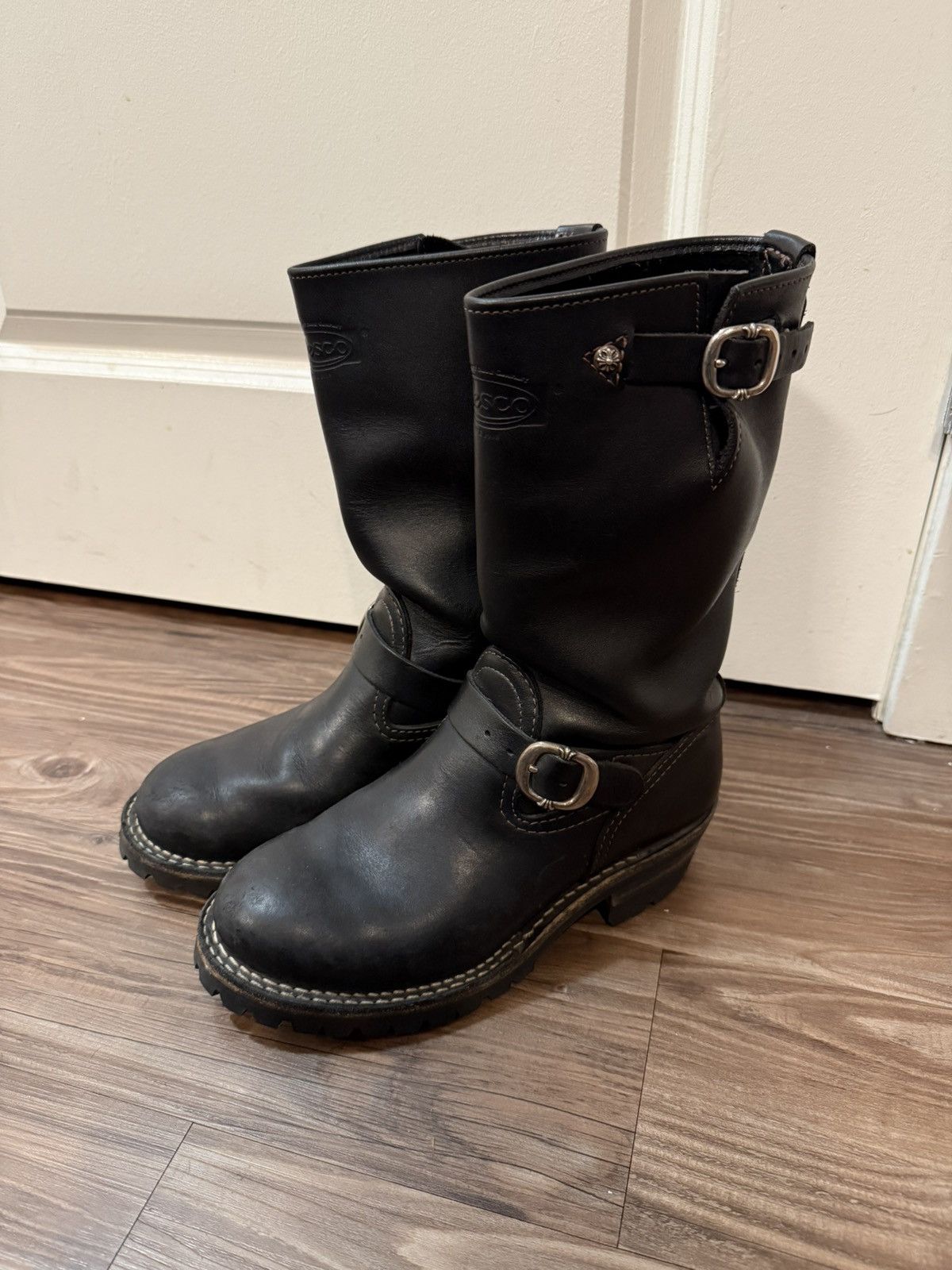 Chrome Hearts CHROME HEARTS WESCO FIREMAN BOOTS SZ9.5 | Grailed