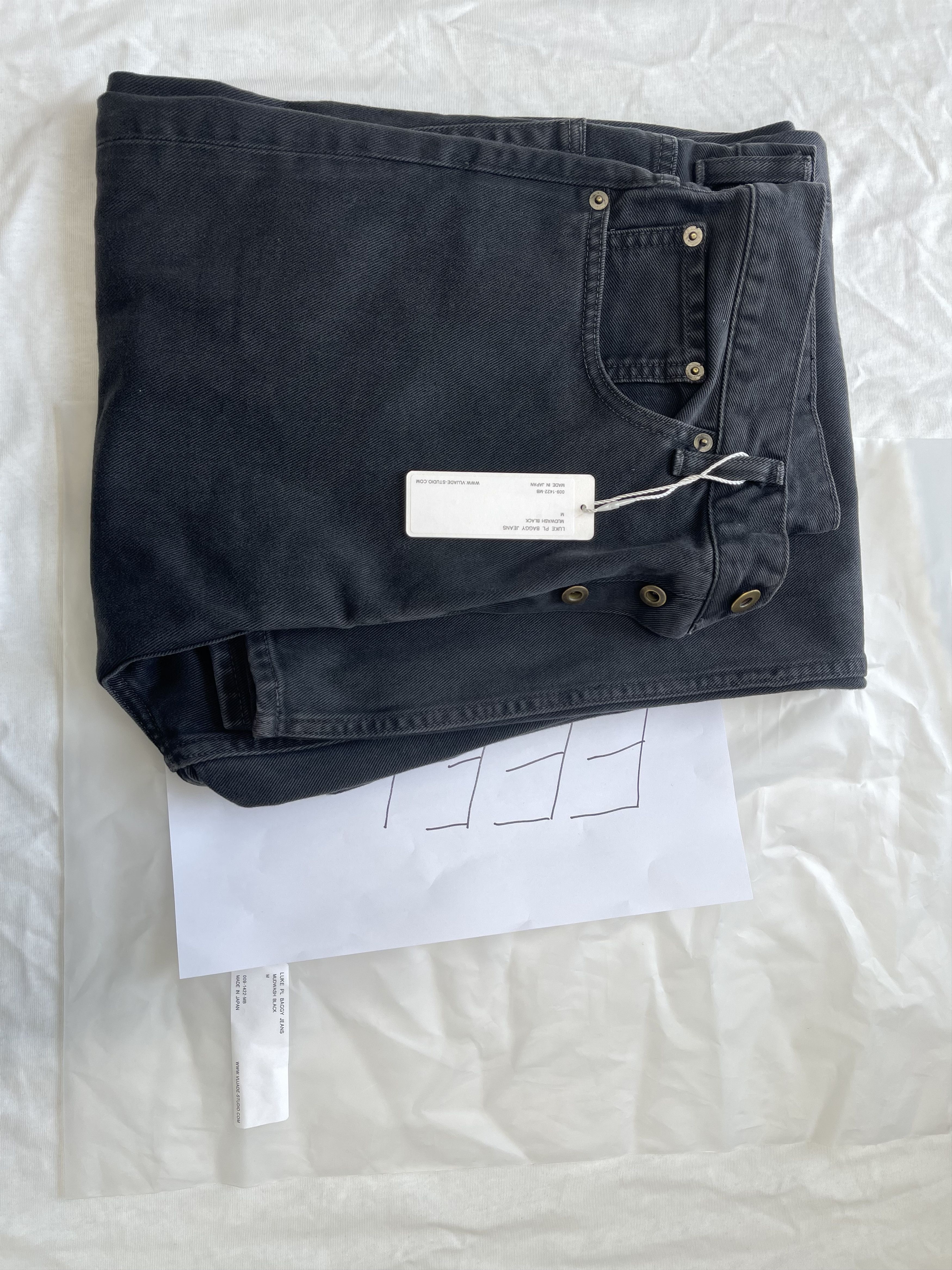 Vuja De VUJADE LUKE PL BAGGY JEANS IN MUDWASH BLACK | Grailed