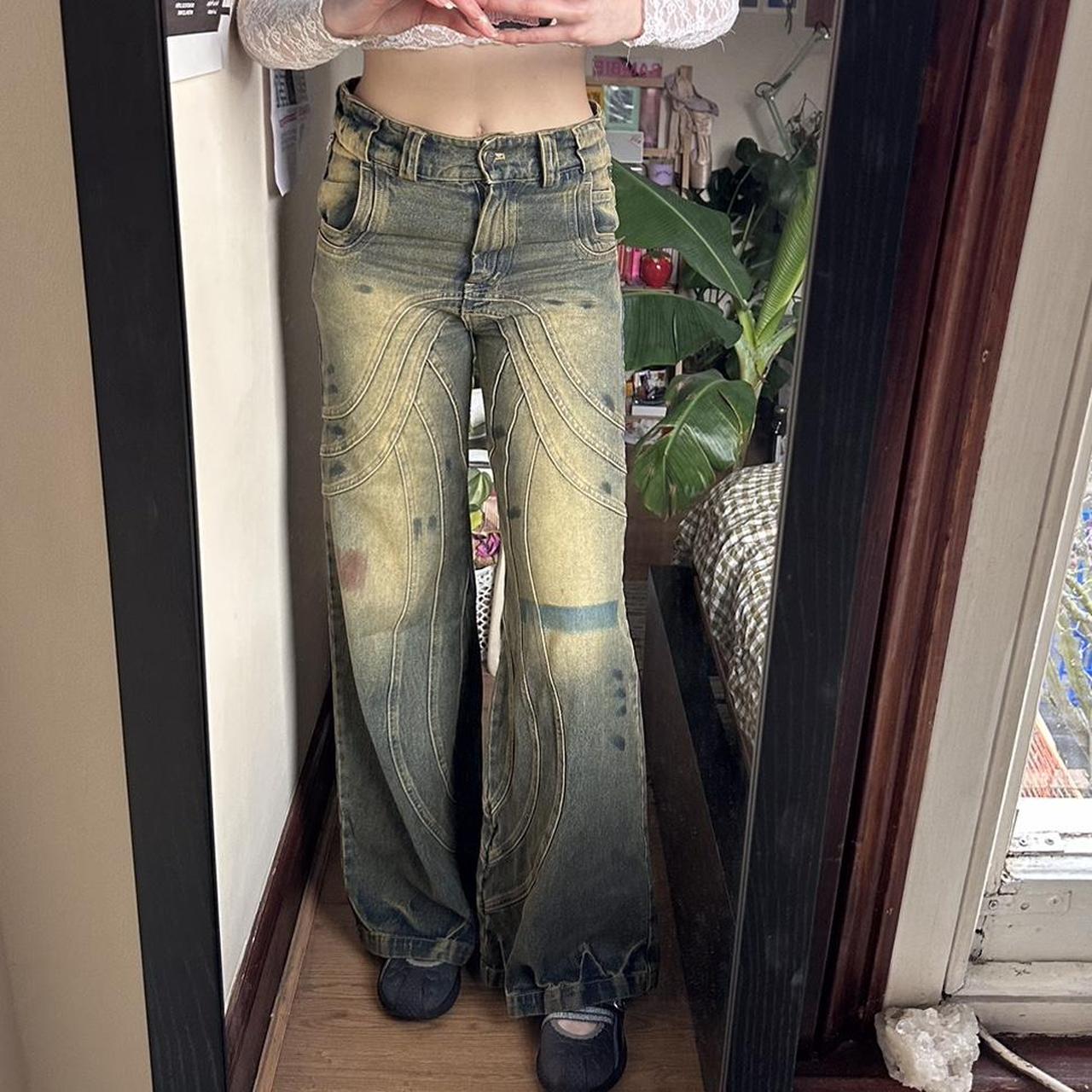 No Faith Studios heavy wave denim jeans !!! 🌀 mid | Depop