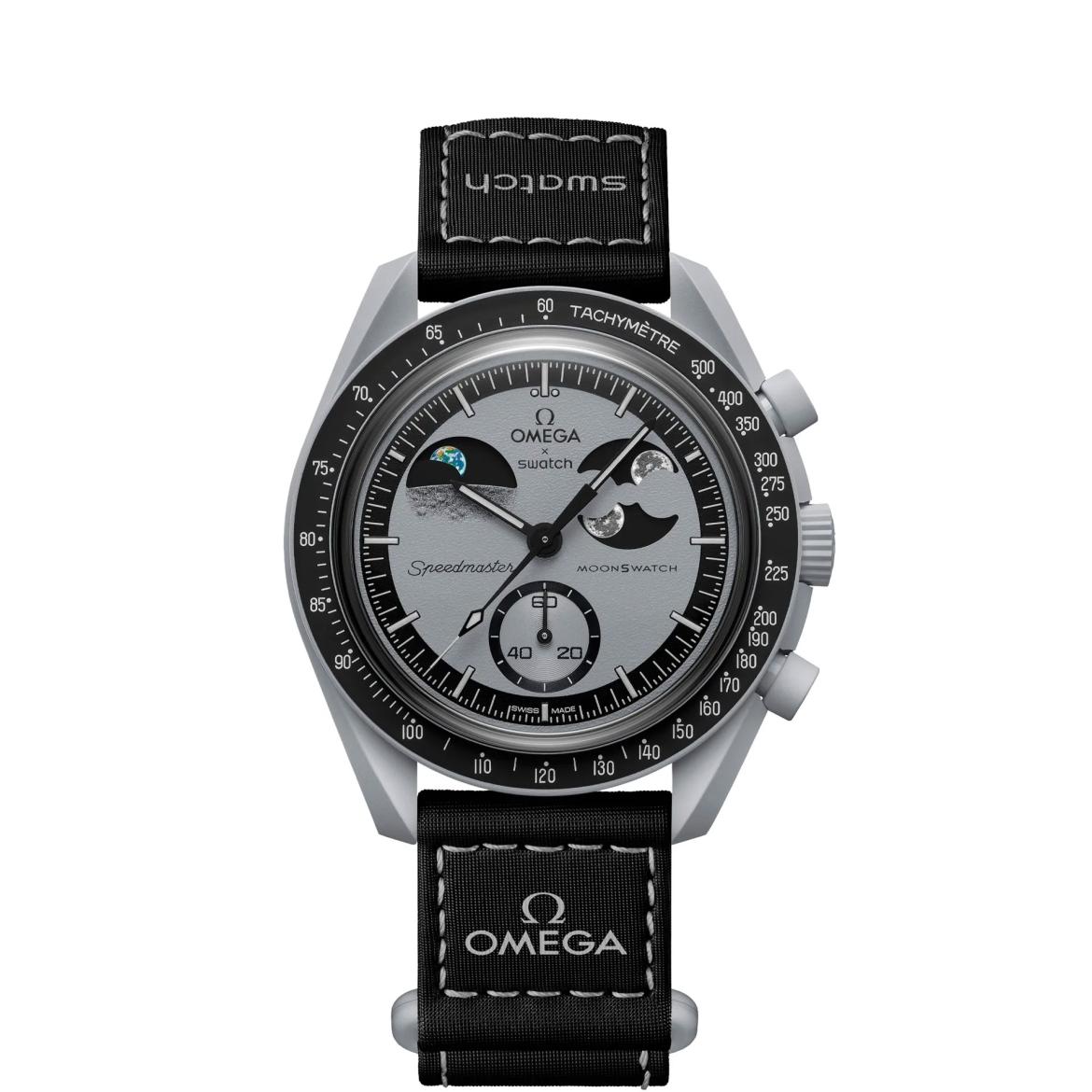 Omega x Swatch Bioceramic Moonswatch Mission to Earthphase