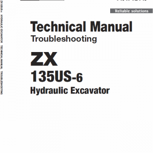 Hitachi ZX135US-6 Excavator Service Repair Manual
