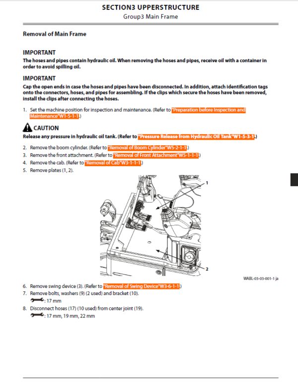 Hitachi Zaxis ZX19-6 Mini Excavator Service Repair Manual