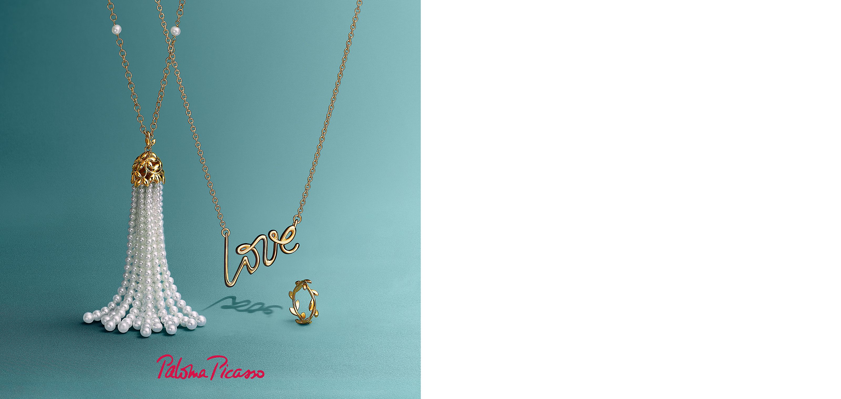 パロマ・ピカソ オリーブ リーフ ヴァイン ペンダント 18Kゴールド