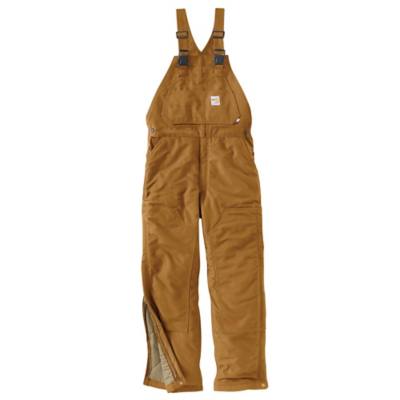 Carhartt Men's Flame-Resistant Duck Bib Lined Overalls at Tractor