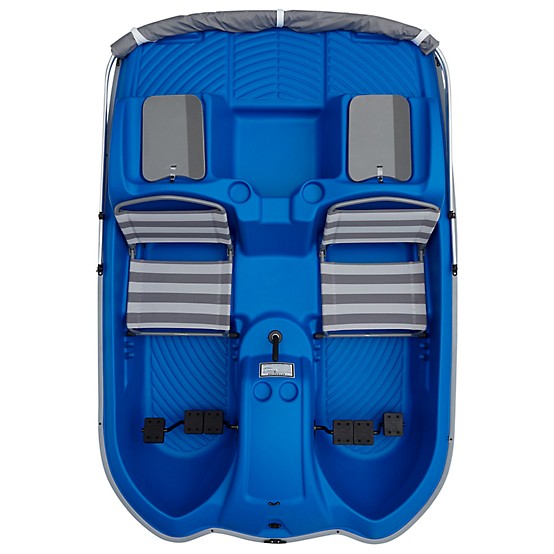 Sun Dolphin 5-Person Laguna Pedal Boat with Canopy, Blue at