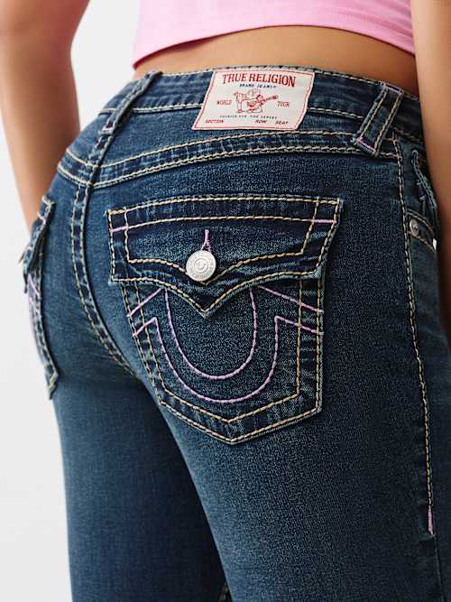 JOEY MID RISE BIG T FLARE JEAN