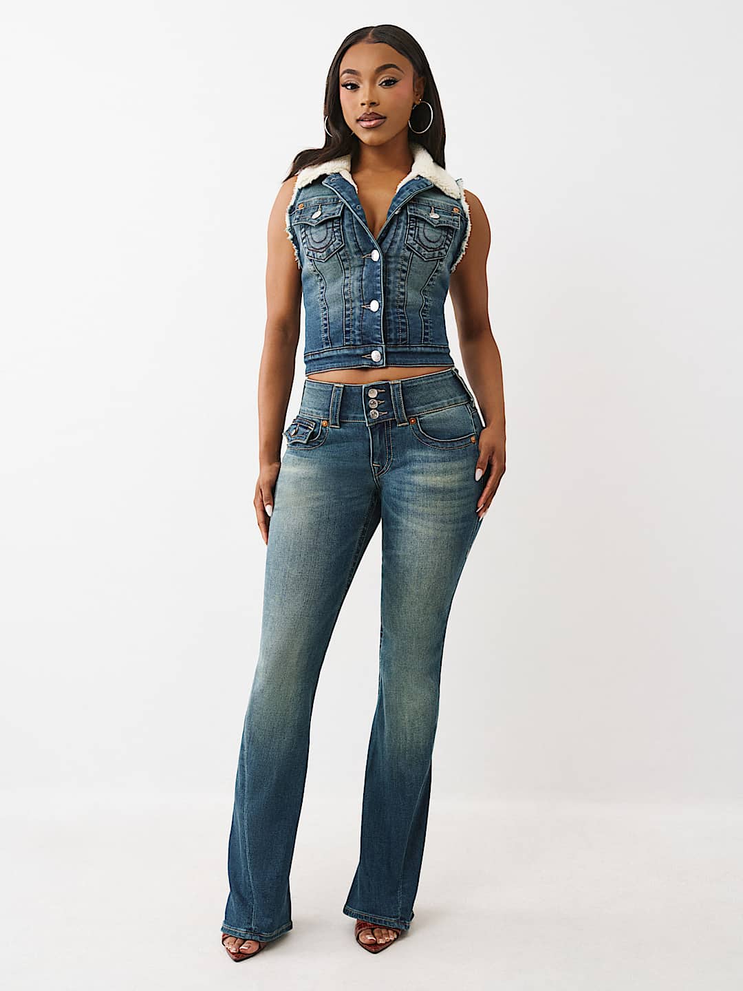 JOEY Y2K MID RISE FLARE JEAN