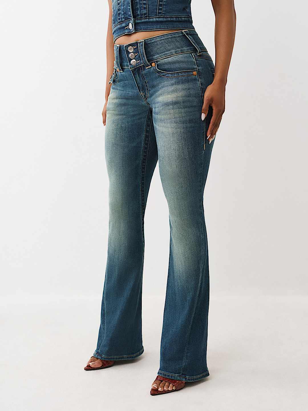 JOEY Y2K MID RISE FLARE JEAN