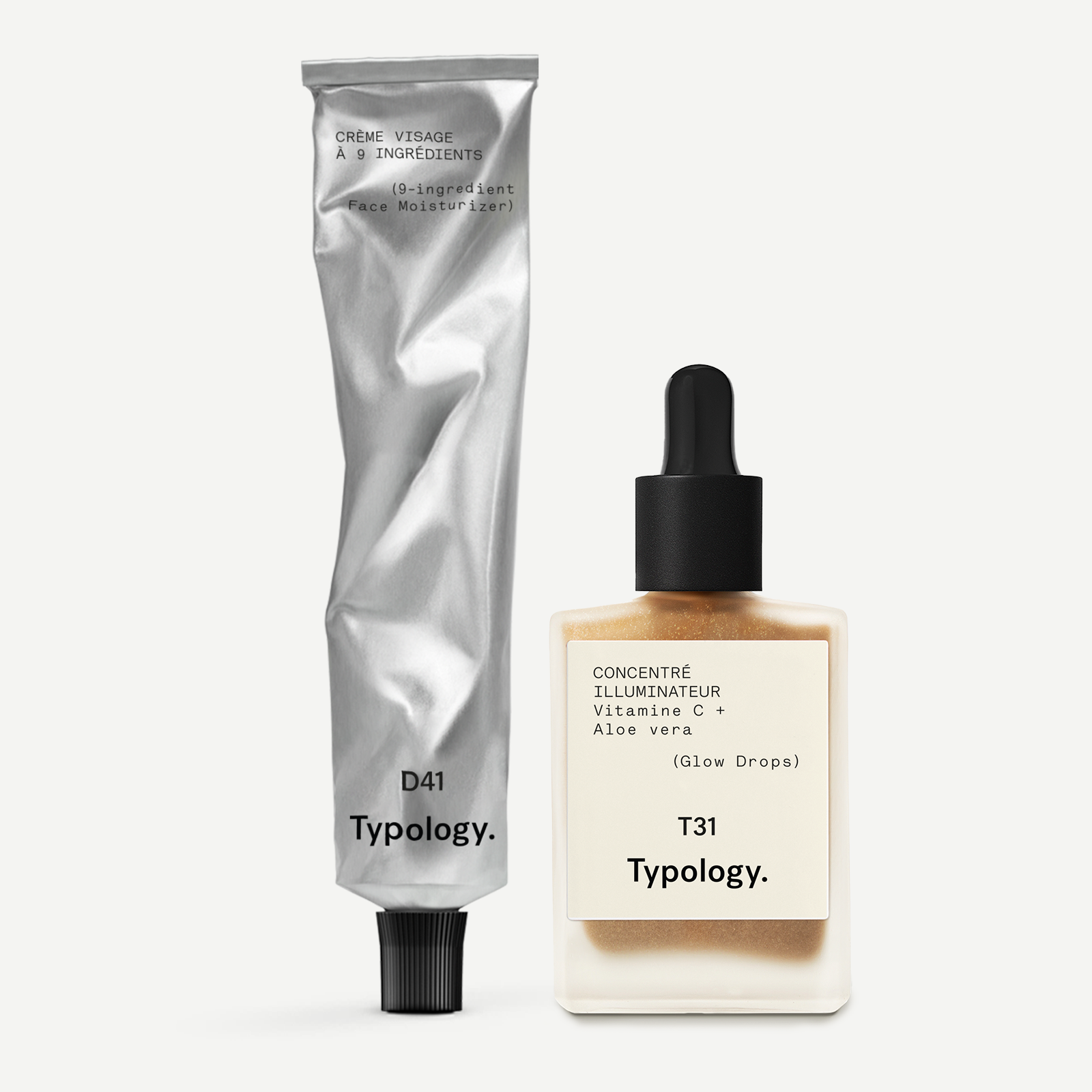 グロウ ドロップス 5％ ビタミン C + アロエベラ — Typology