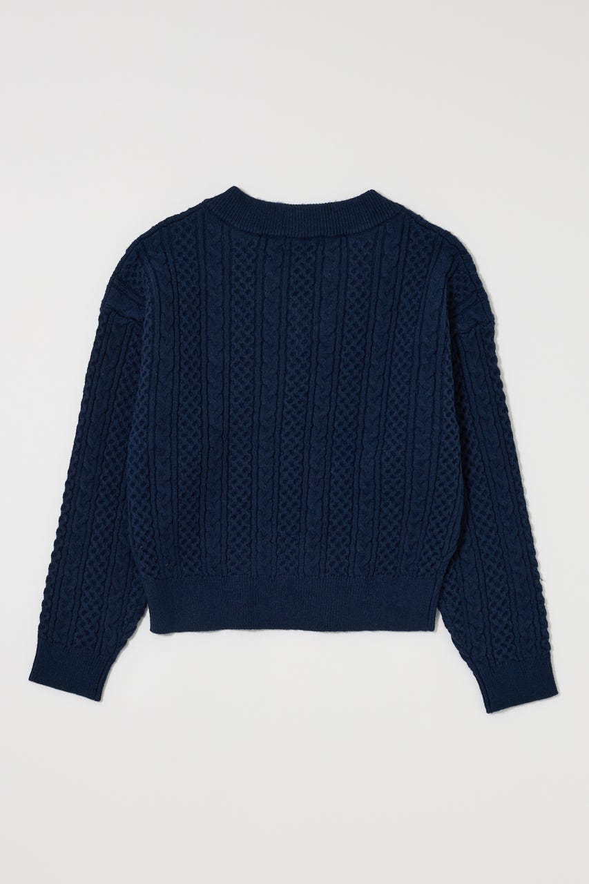 MOUSSY | CABLE V NECK ニット (ニット ) |SHEL'TTER WEBSTORE