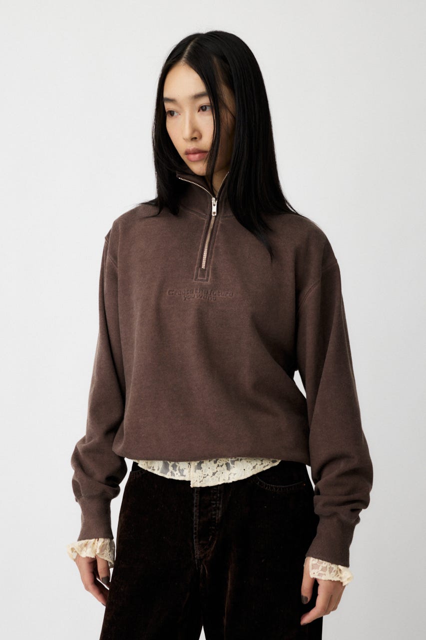 MOUSSY | FADE HALF ZIP トップス (スウェット・パーカー ) |SHEL'TTER