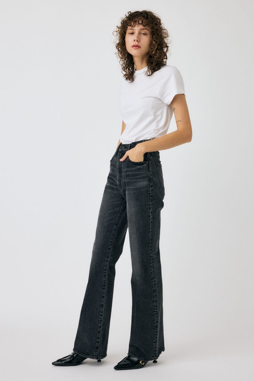 MOUSSY | MVS BLACK FLARE (フレア ) |SHEL'TTER WEBSTORE