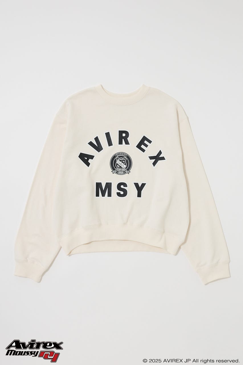 MOUSSY | AVIREX SWEAT プルオーバー (Tシャツ・カットソー(長袖
