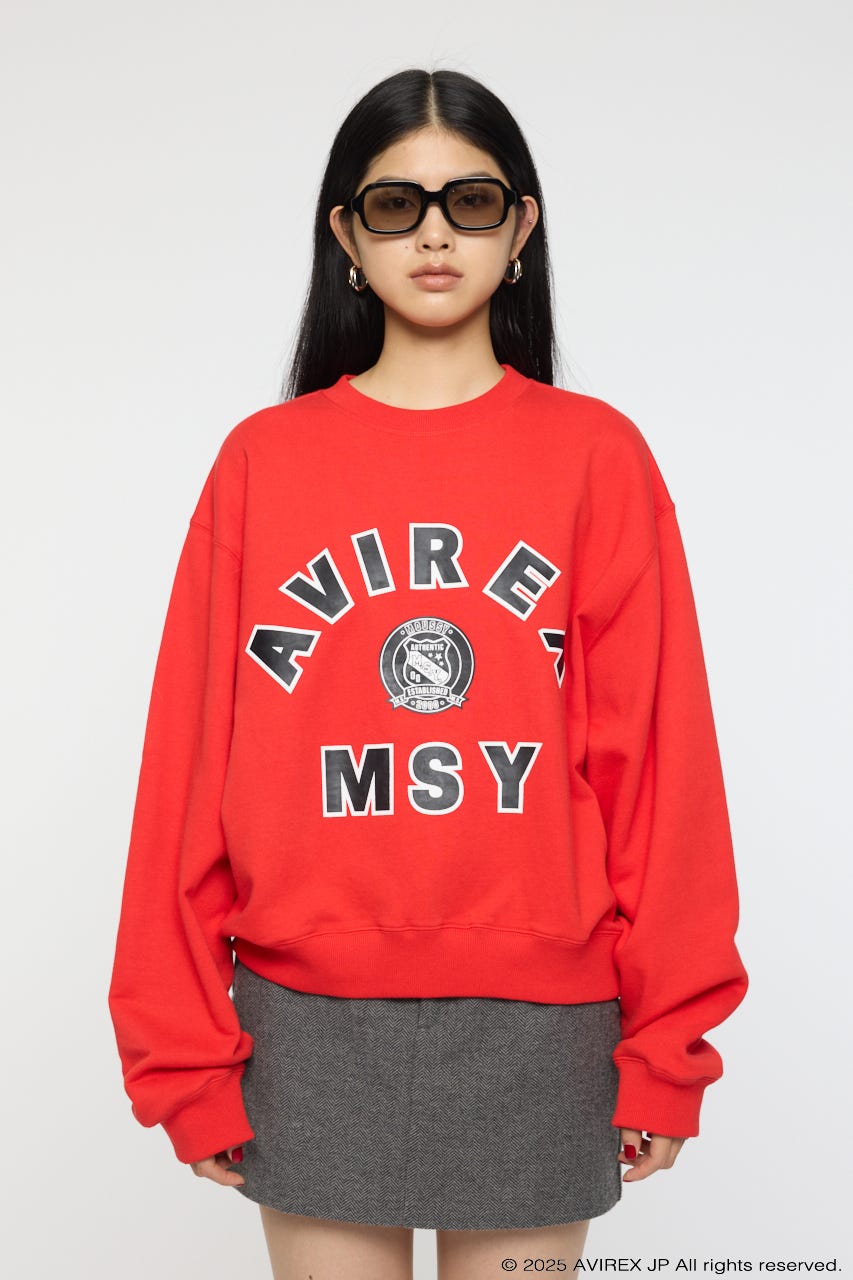 MOUSSY | AVIREX SWEAT プルオーバー (Tシャツ・カットソー(長袖