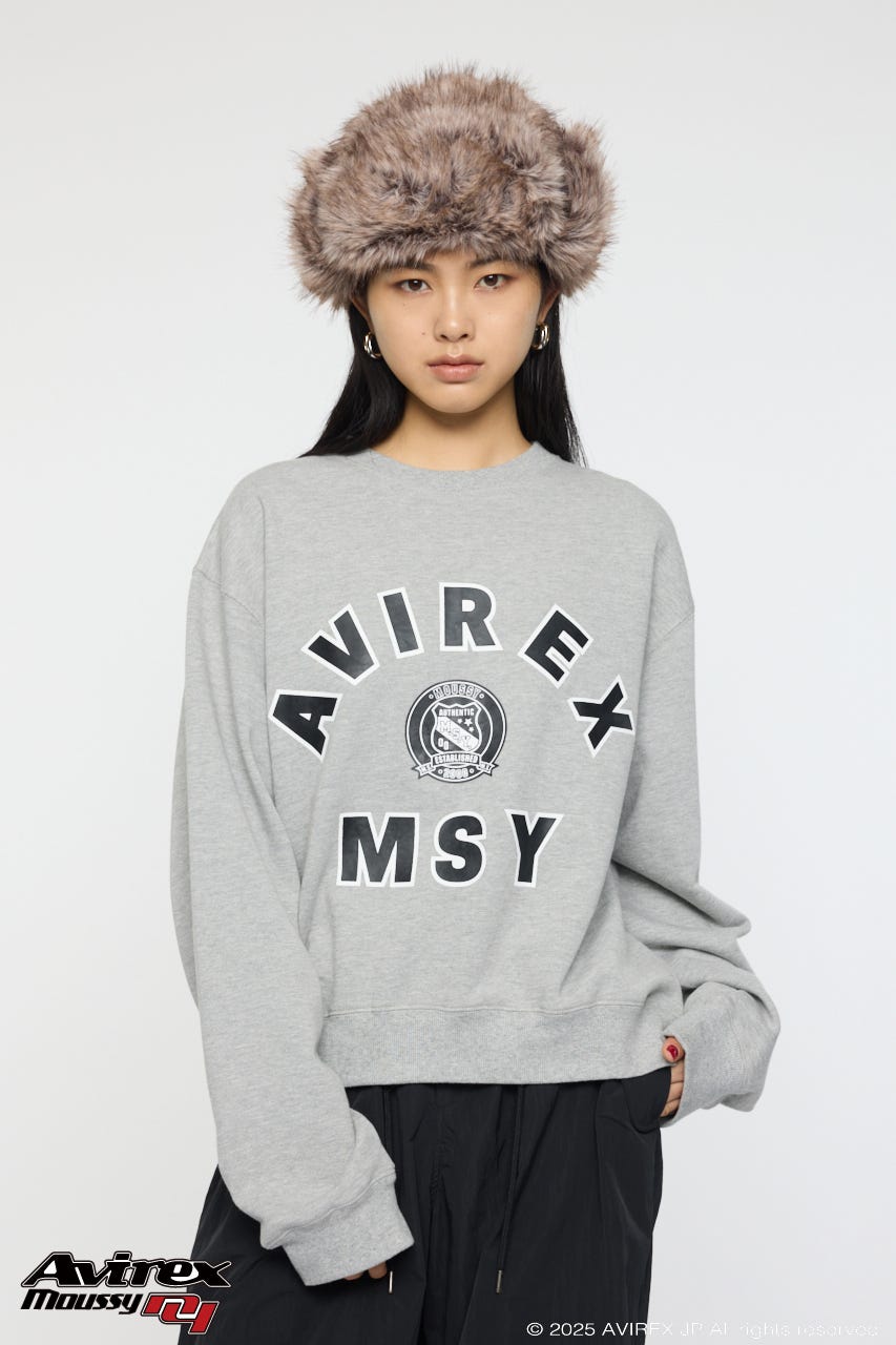 MOUSSY | AVIREX SWEAT プルオーバー (Tシャツ・カットソー(長袖