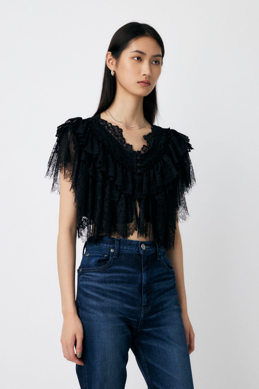 MOUSSY | LACE FRILLS トップス (シャツ・ブラウス ) |SHEL'TTER WEBSTORE