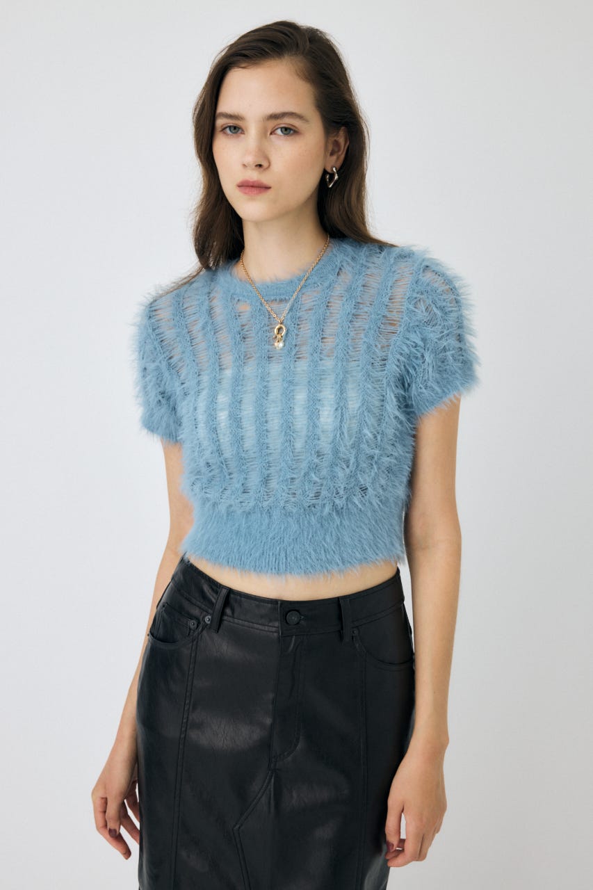 MOUSSY | 【ViVi掲載】SHEER SHAGGY ニット (ニット ) |SHEL'TTER WEBSTORE