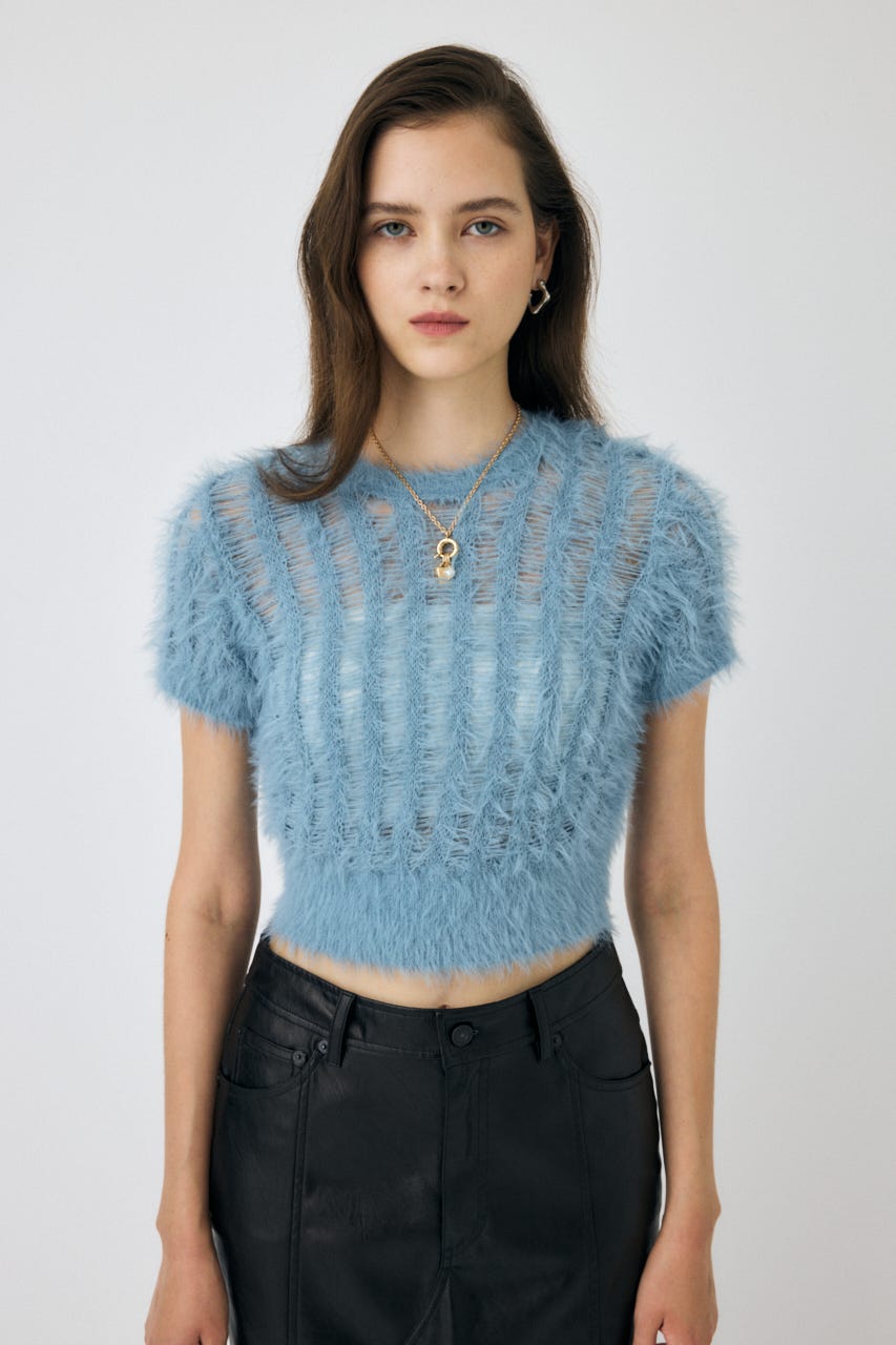 MOUSSY | 【ViVi掲載】SHEER SHAGGY ニット (ニット ) |SHEL'TTER WEBSTORE