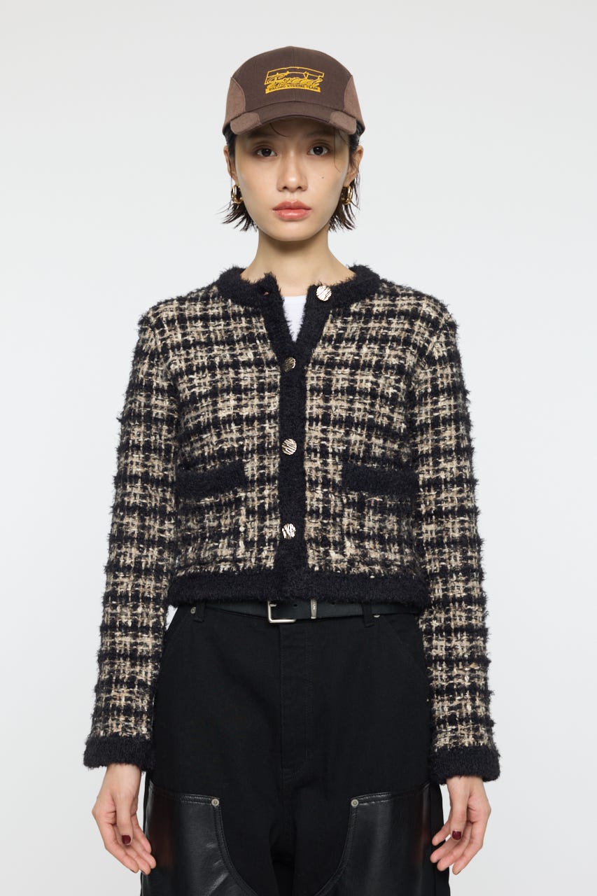 MOUSSY | COMPACT KNIT TWEED ジャケット (ジャケット ) |SHEL'TTER